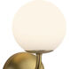 Alora Mood Fiona 1 Light 5.13 inch Brushed Gold Wall Sconce Wall Light