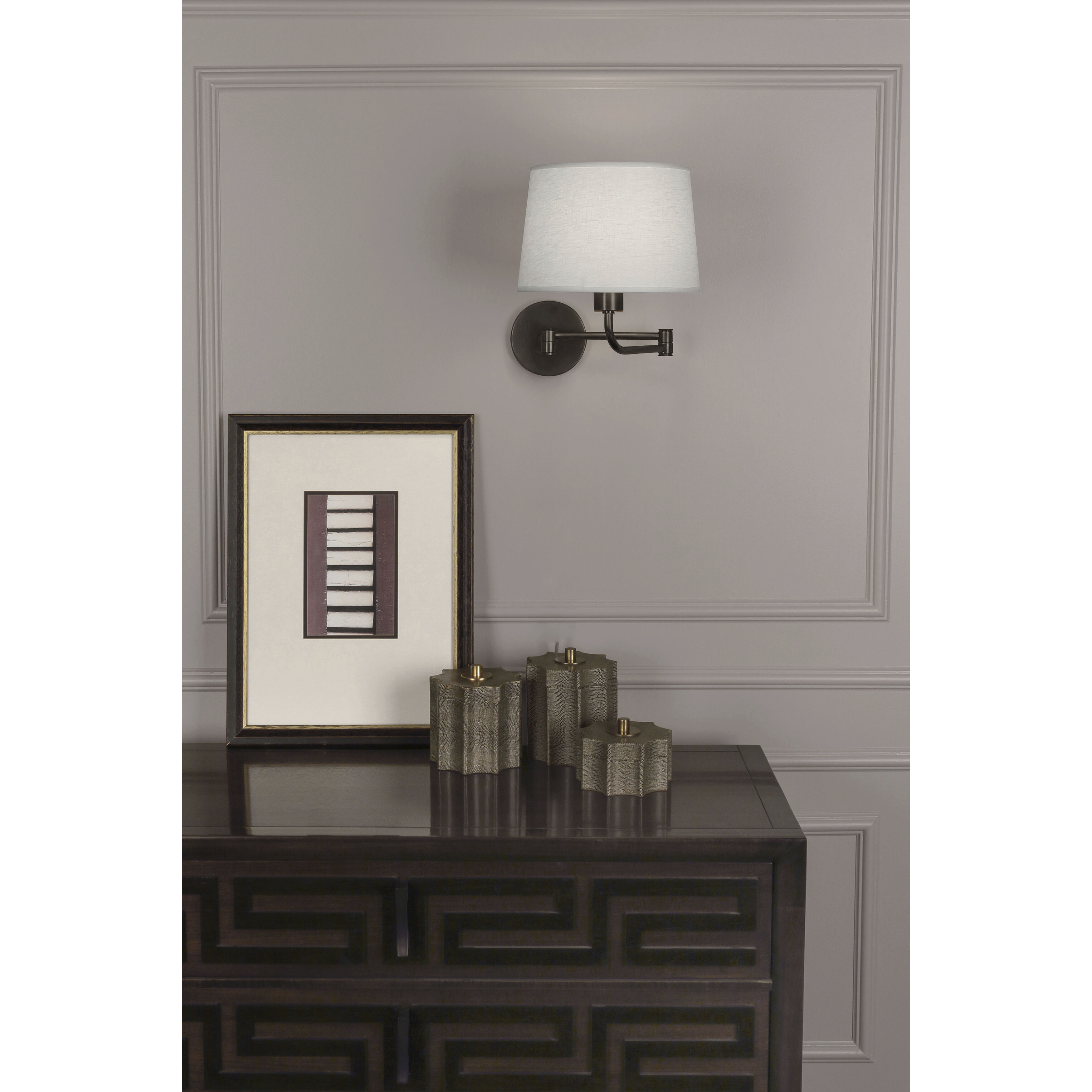 Koleman 11 inch 100.00 watt Deep Patina Bronze Wall Swinger Wall Light