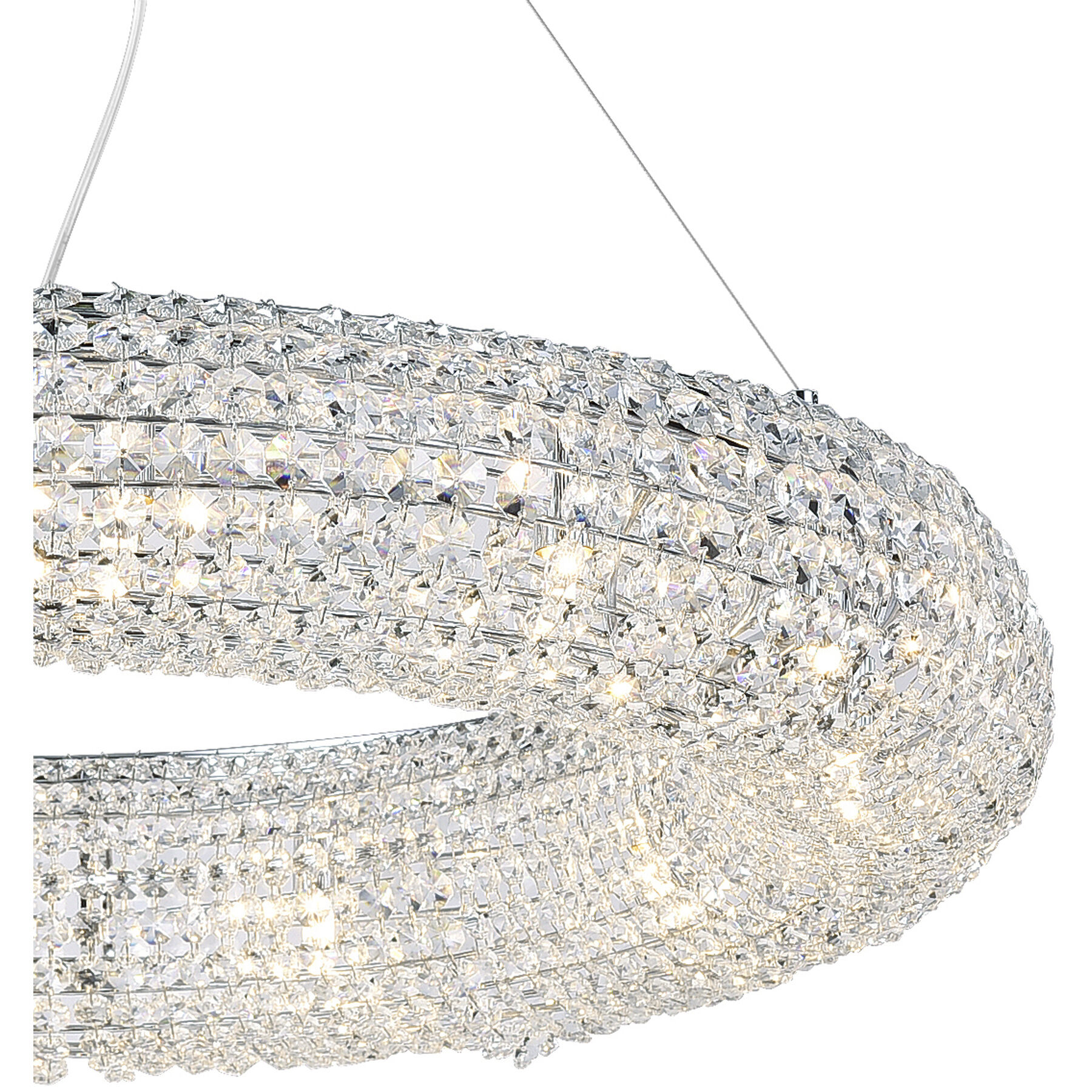 Veronique 12 Light 32 inch Chrome Down Chandelier Ceiling Light