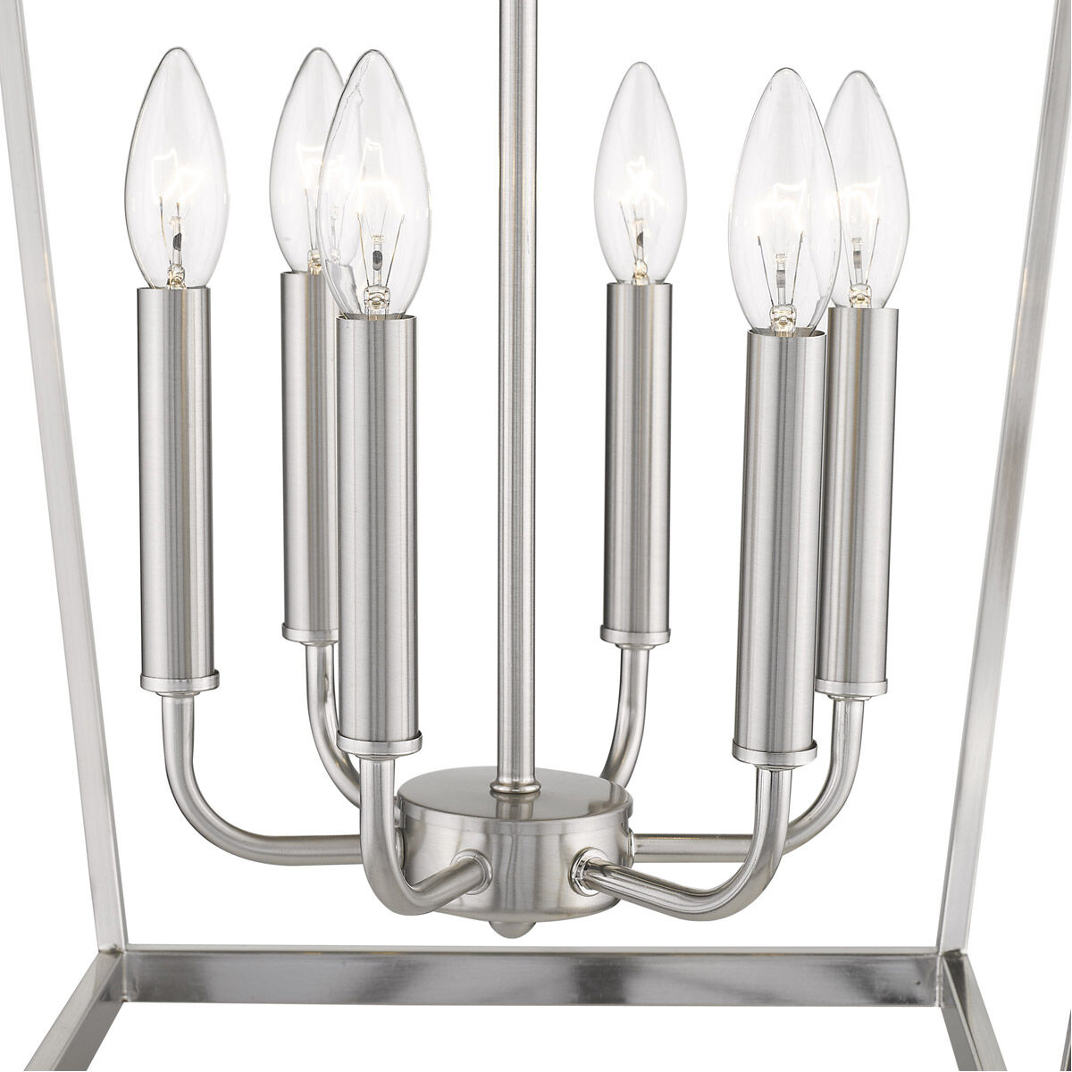 Kennedy 6 Light 16 inch Satin Nickel Chandelier Ceiling Light