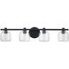 Valentina 4 Light 30 inch Matte Black Vanity Light Wall Light