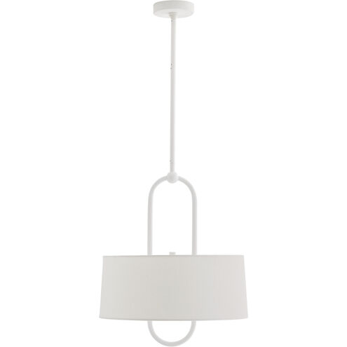 Melody 4 Light 18 inch White Gesso Pendant Ceiling Light