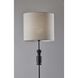 Elton 68 inch 100 watt Black and Black Rubber Wood Floor Lamp Portable Light