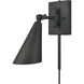 Whitmire 10.5 inch 60.00 watt Matte Black Swingarm Sconce Wall Light, Plug-In/Hardwire