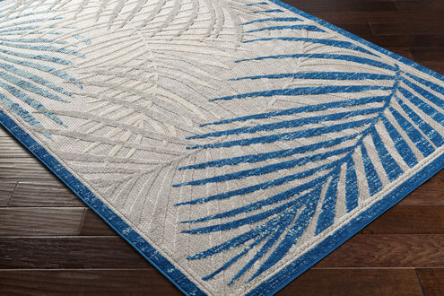 Big Sur 87 X 63 inch Blue Outdoor Rug in 5 x 8, Rectangle