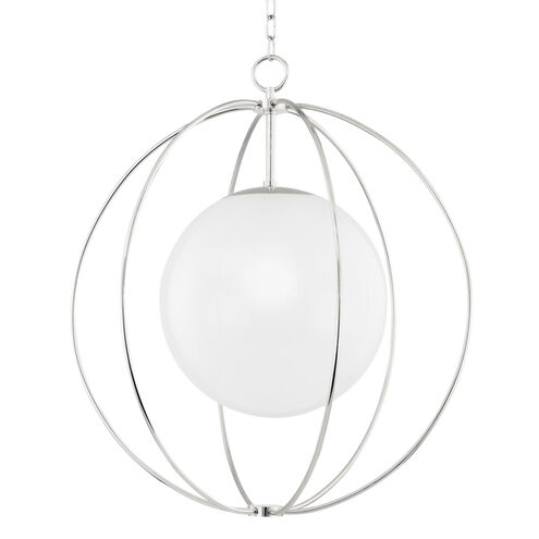 Lyla 1 Light 28 inch Polished Nickel Pendant Ceiling Light, Large