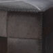 Leather and Hide 18 inch Espresso Hide w/ Dark Brown Stitching Ottoman