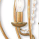 Arabella 3 Light 12 inch Antique Gold Leaf Convertible Mini Chandelier/Ceiling Mount Ceiling Light