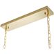 Canada LED 12.3 inch Gold Chandelier Ceiling Light