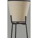 Zeek 63 inch 150.00 watt Black Shelf Floor Lamp Portable Light