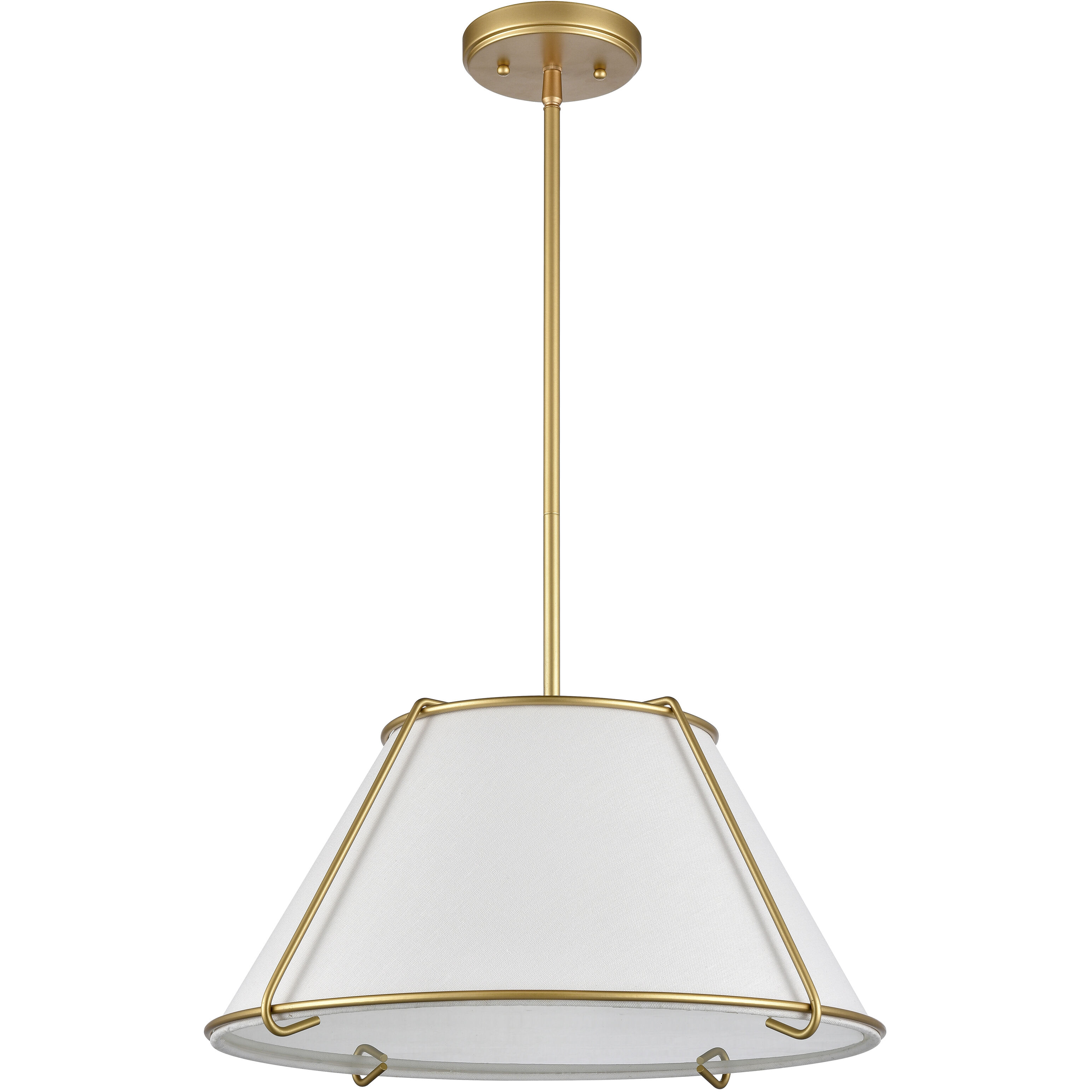 Regalia Pendant Ceiling Light in Natural Antique Brass