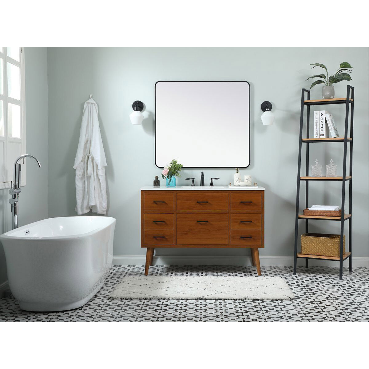 Boise 48 X 22 X 34 inch Teak Vanity Sink Set