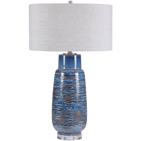 Magellan 32 inch 150 watt Blue Table Lamp Portable Light