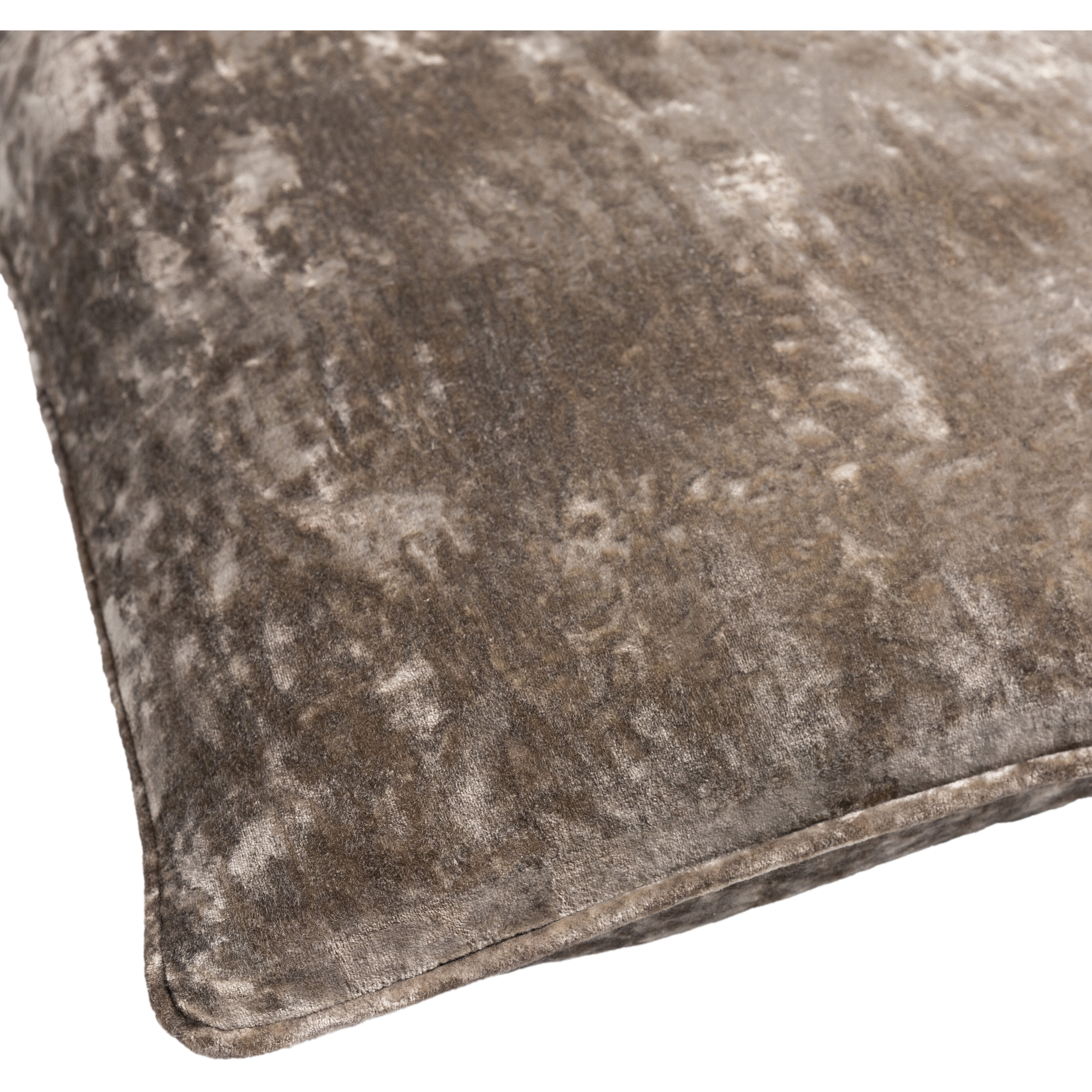Velvet Mood 20 inch Taupe Pillow Kit in 20 x 20, Square