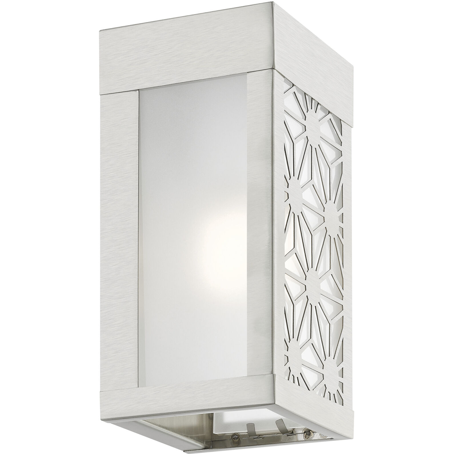 Berkeley 1 Light 9 inch Brushed Nickel Outdoor Small Sconce, Small