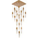 Canada 25 Light 28 inch Gold Chandelier Ceiling Light