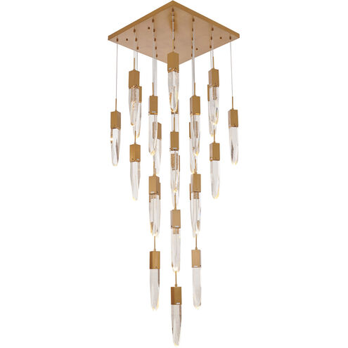 Canada 25 Light 28 inch Gold Chandelier Ceiling Light
