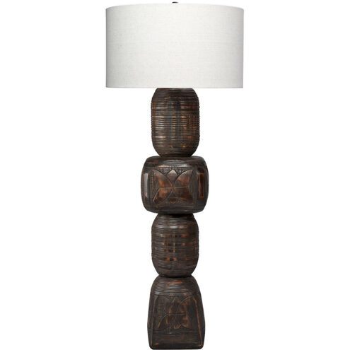 Totem 62 inch 100.00 watt Dark Black Floor Lamp Portable Light