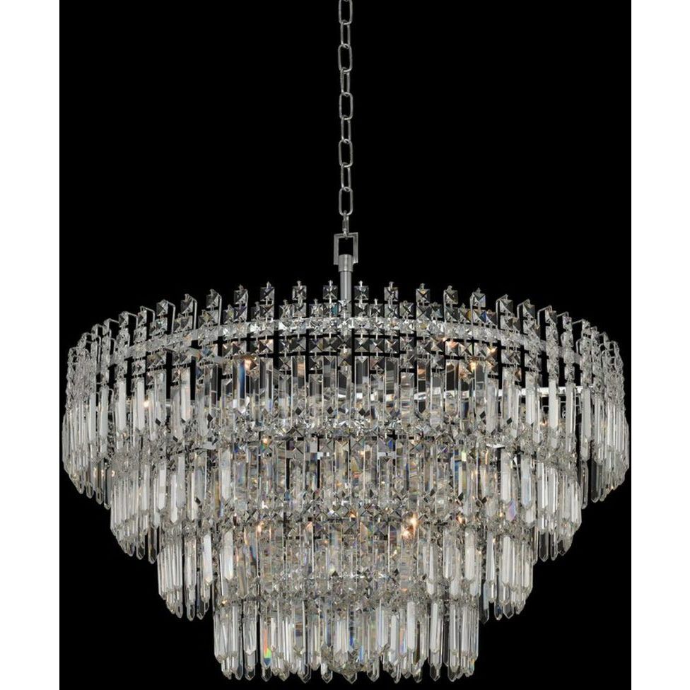 Pandoro 15 Light 33 inch Chrome Pendant Ceiling Light
