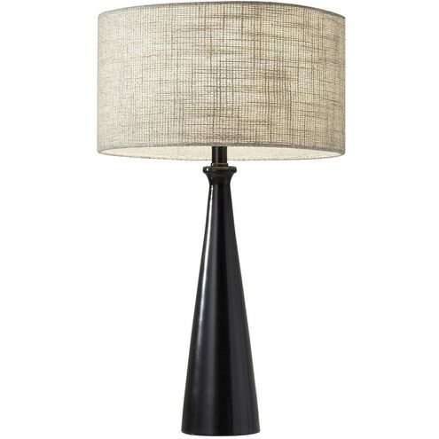 Linda 100.00 watt Table Lamp Portable Light in Black