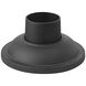 Isaac 7 inch Museum Black Outdoor Pier Mount Base