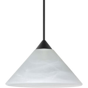 Kona 1 Light Black Cord Pendant Ceiling Light