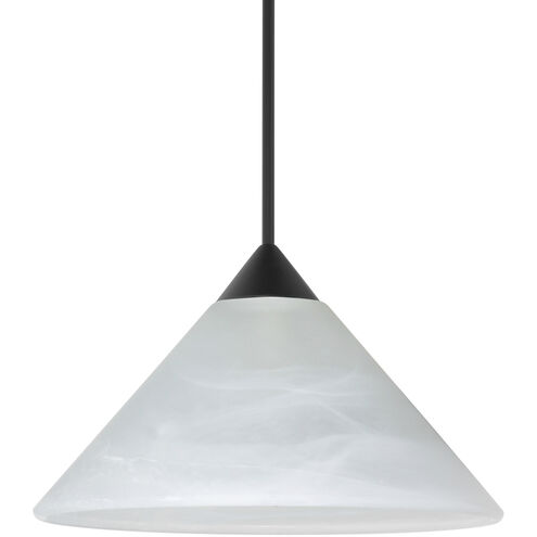 Kona 1 Light Black Cord Pendant Ceiling Light