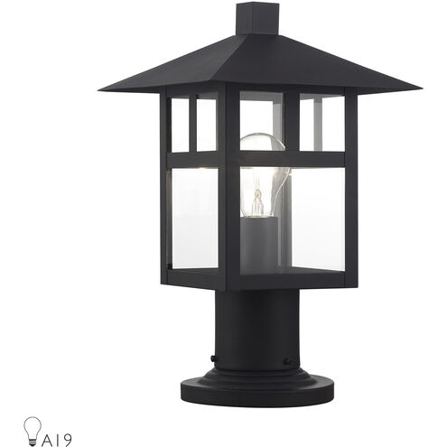 Crestlake 1 Light 13.5 inch Textured Black Outdoor Post Top Lantern