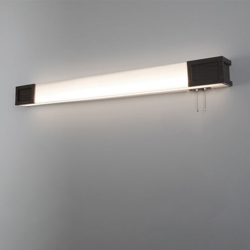 Marquette LED 38 inch Walnut ADA Overbed Wall Light