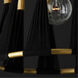 Bianca 1 Light 12 inch Black Rope and Patinaed Brass Pendant Ceiling Light