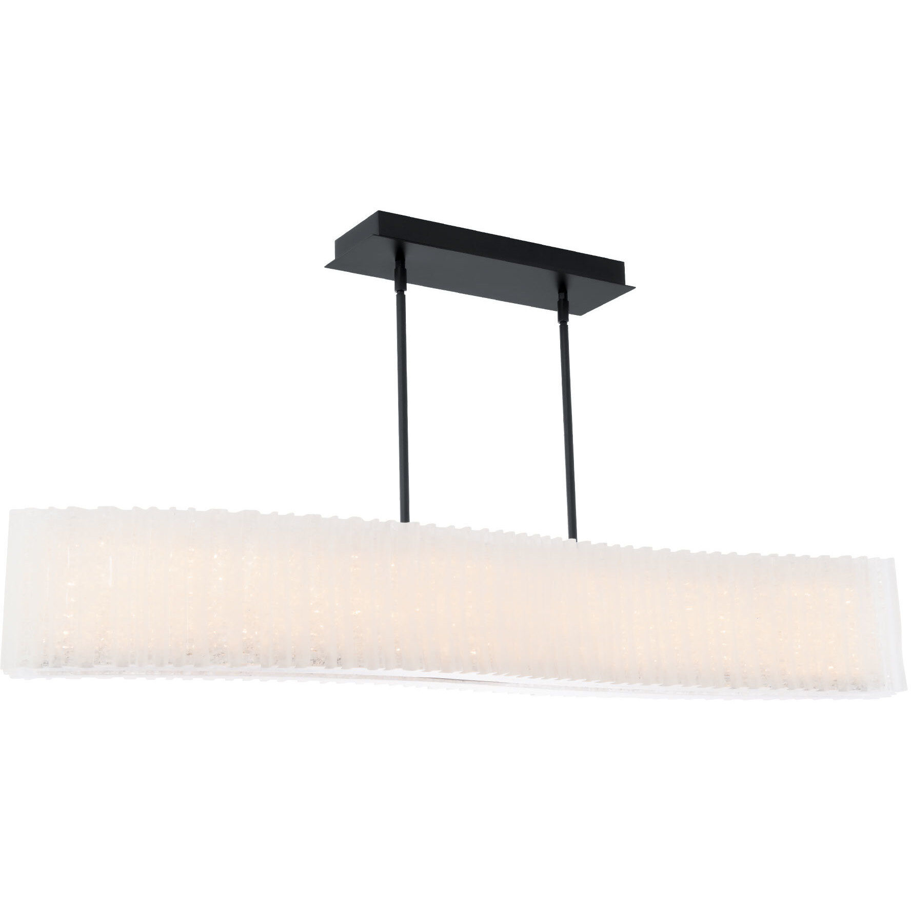 Rhiannon Linear Chandelier Ceiling Light in 48in., Black