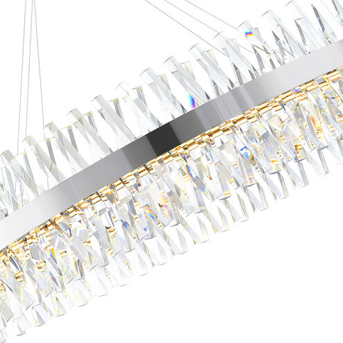 Glace LED 52 inch Chrome Chandelier Ceiling Light
