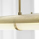 Kelly Wearstler Precision LED 50 inch Antique-Burnished Brass Linear Chandelier Ceiling Light, Large