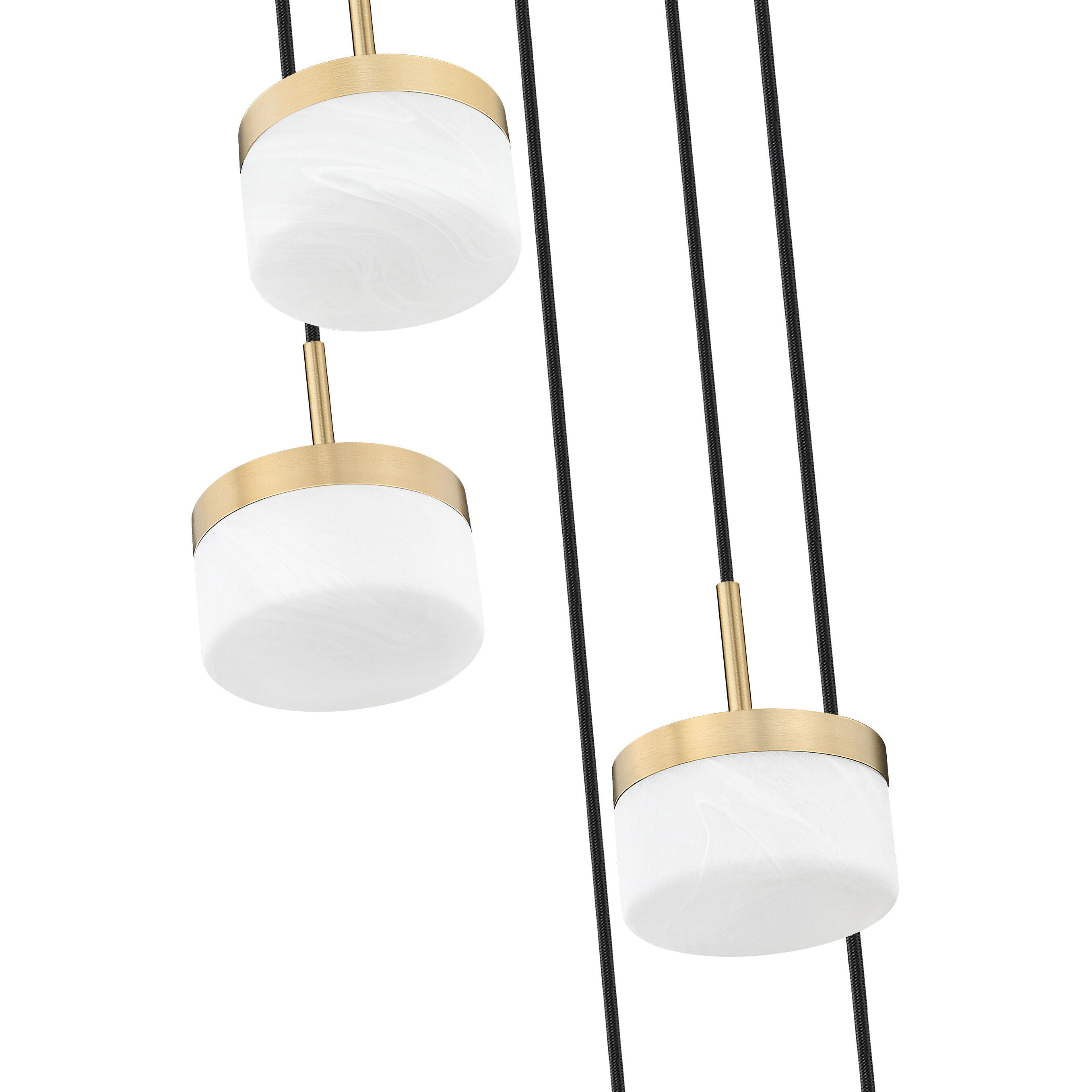 Renaud LED 15.75 inch Modern Gold Chandelier Ceiling Light