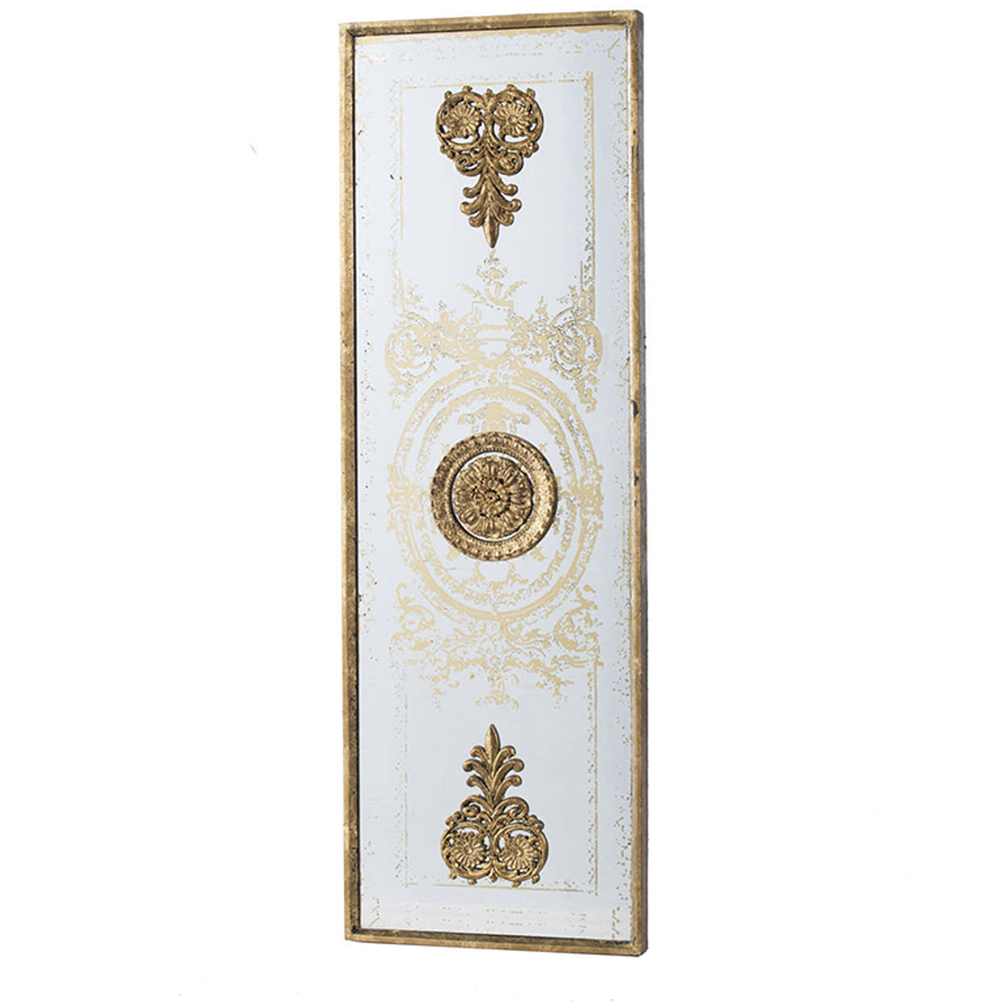 Anita 48 X 15.9 inch Clear and Gold Wall Mirror