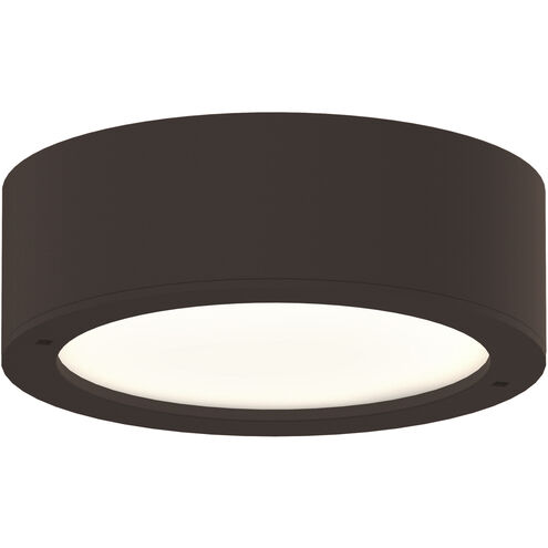 Reals LED 5 inch Textured Bronze Flush Mount Ceiling Light in Plate Lens