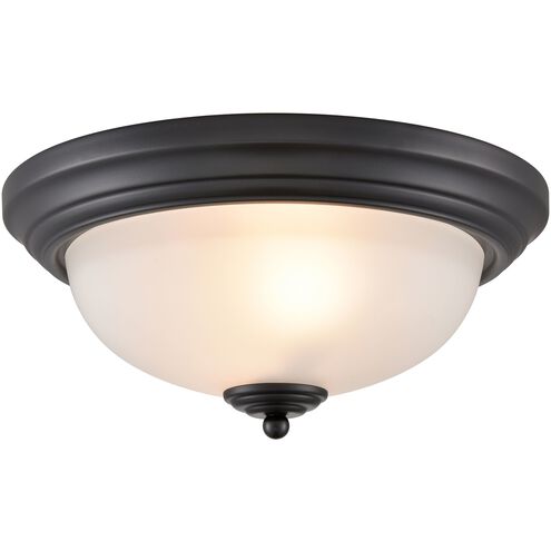 Helena 2 Light 13 inch Black Flush Mount Ceiling Light
