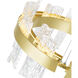 Guadiana LED 32 inch Satin Gold Chandelier Ceiling Light