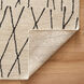 Myra 114 X 79 inch Black/White Rug in 6 x 9