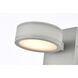 Raine 5 inch Silver Outdoor Wall Light