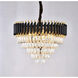 Canada 12 Light 24 inch Black and Gold Chandelier Ceiling Light