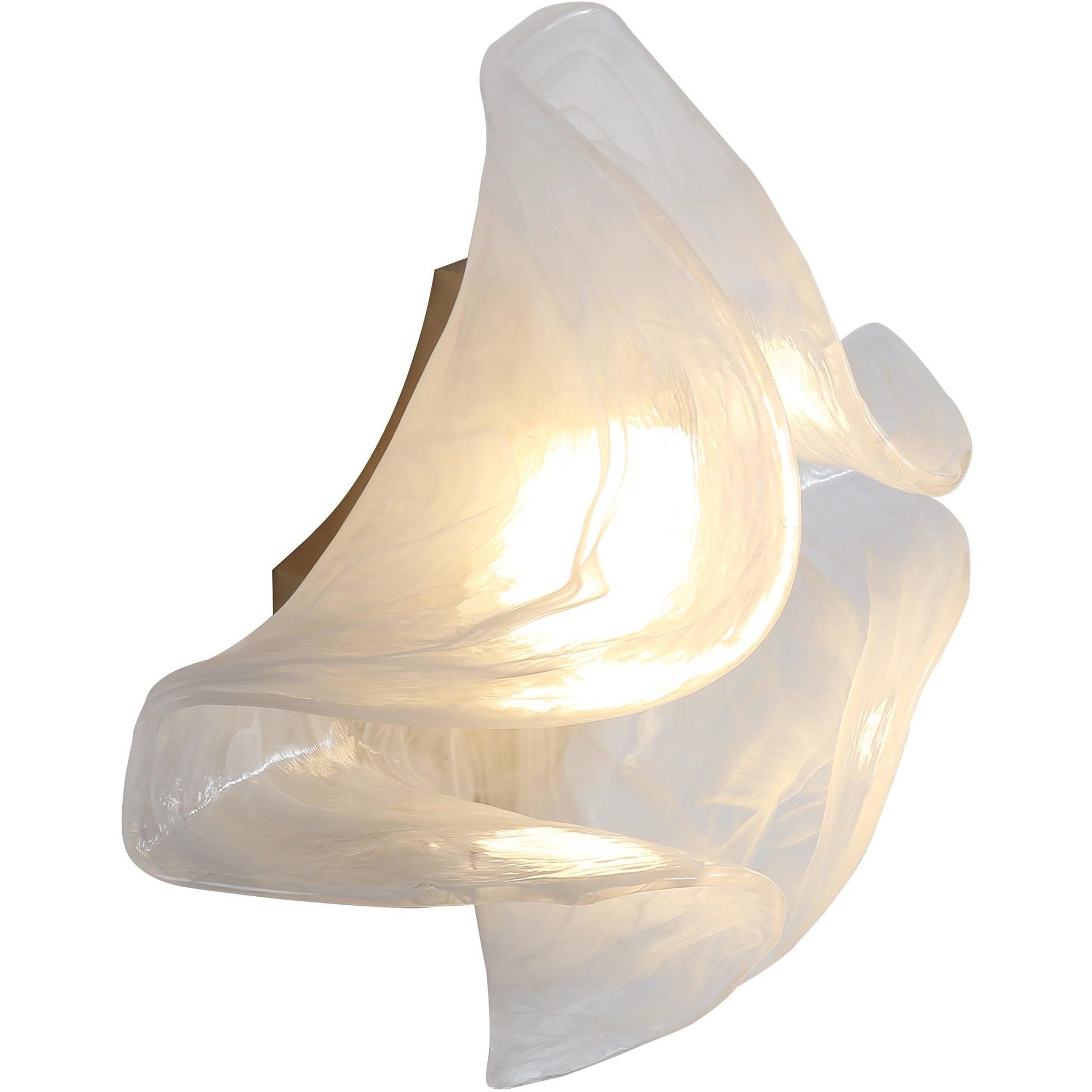 Glacier LED 13.75 inch Polished Nickel Wall Sconce Wall Light