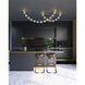 Marni Pendant Ceiling Light in Natural Brass