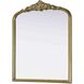 Naomi 36 X 30 inch Antique Brass Mirror
