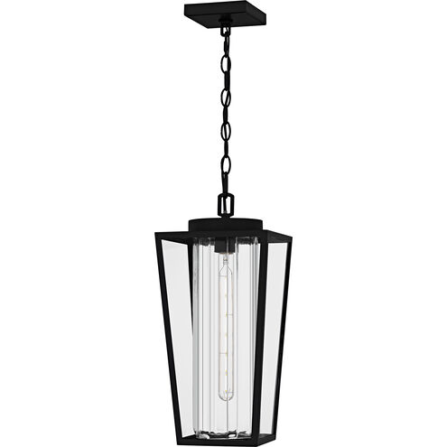 Jett 1 Light 8.5 inch Matte Black Outdoor Hanging Lantern, Large