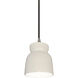 Radiance Collection 1 Light 8 inch Matte White Pendant Ceiling Light