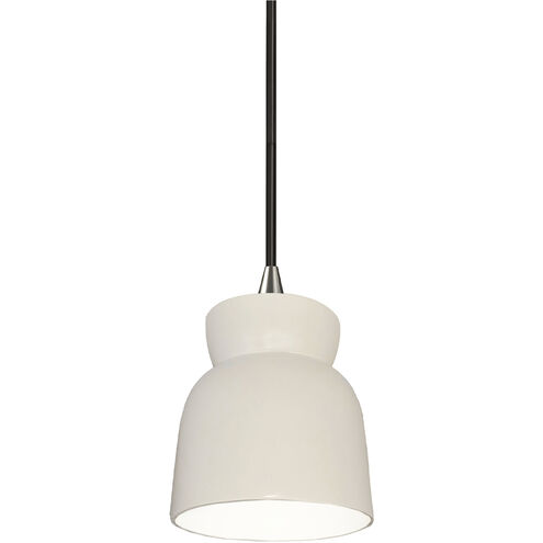 Radiance Collection 1 Light 8 inch Matte White Pendant Ceiling Light