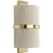 Carousel 1 Light 8.25 inch Brushed Brass Wall Sconce Wall Light, Inline