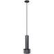 Cicada LED 4 inch Knurled Dark Grey Pendant Ceiling Light