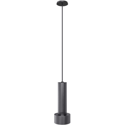 Cicada LED 4 inch Knurled Dark Grey Pendant Ceiling Light